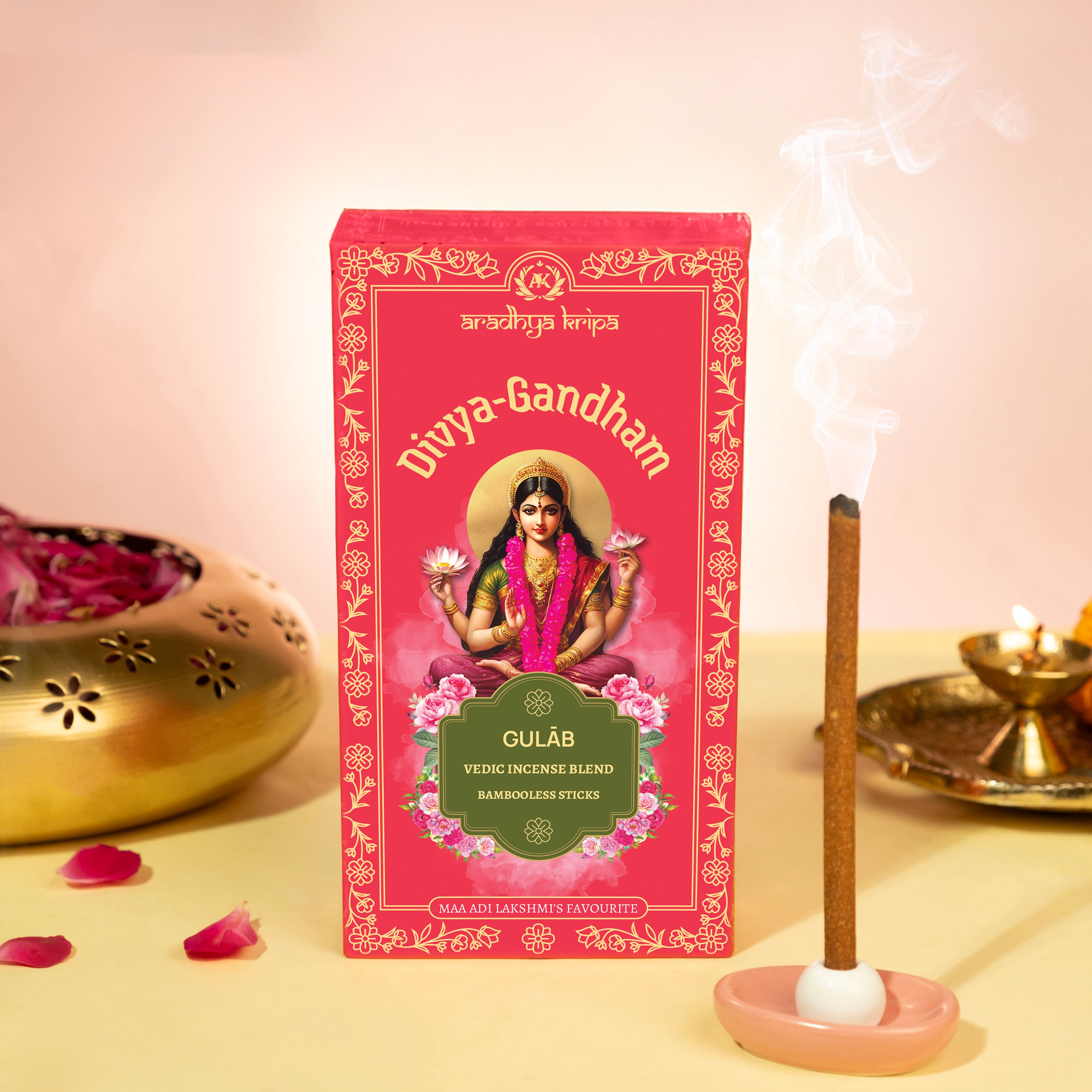 Vedic Incense (Dhoop) Sticks -  Gulab | Rose