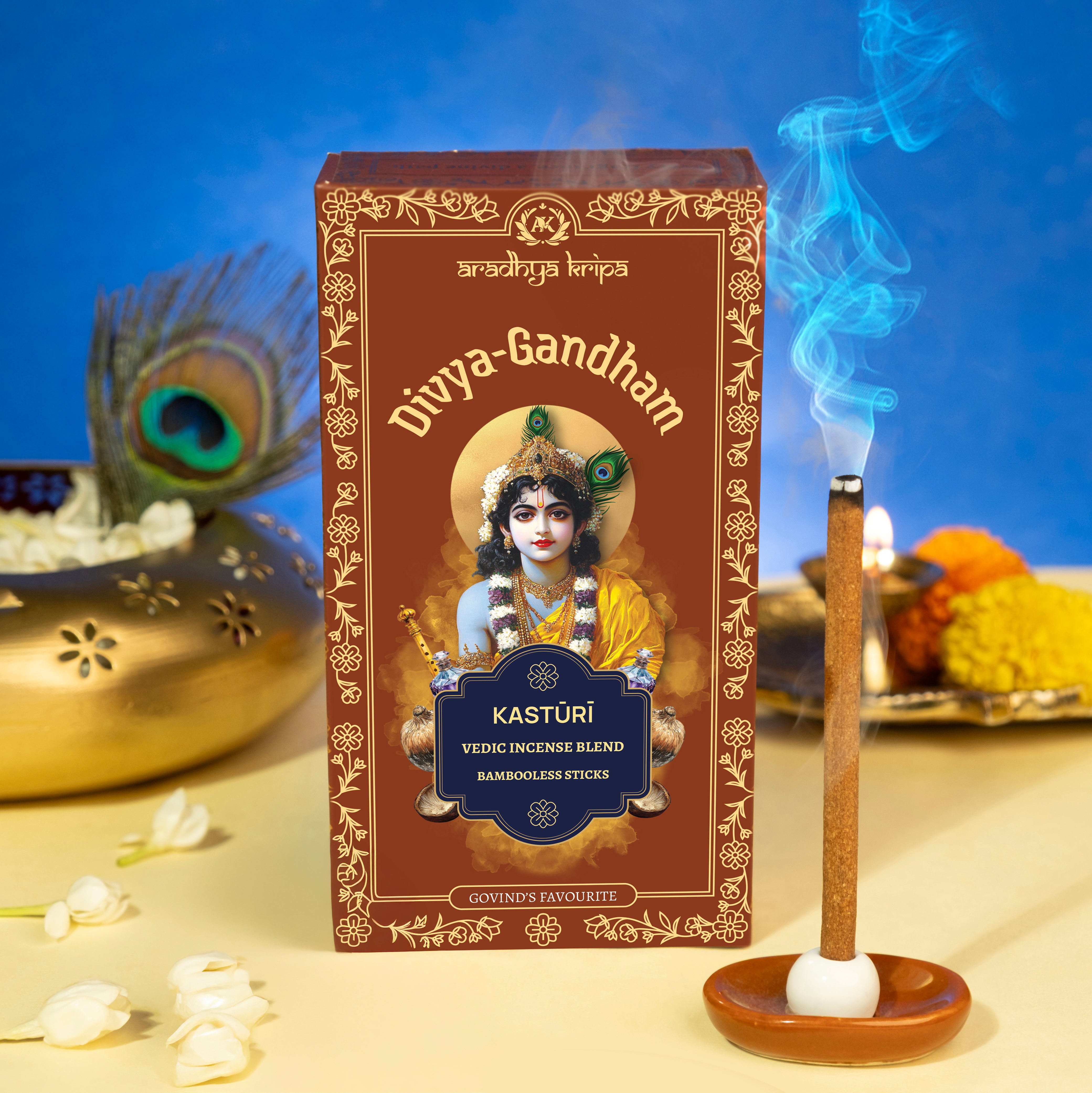Vedic Incense (Dhoop) Sticks -  Kasturi | Musk