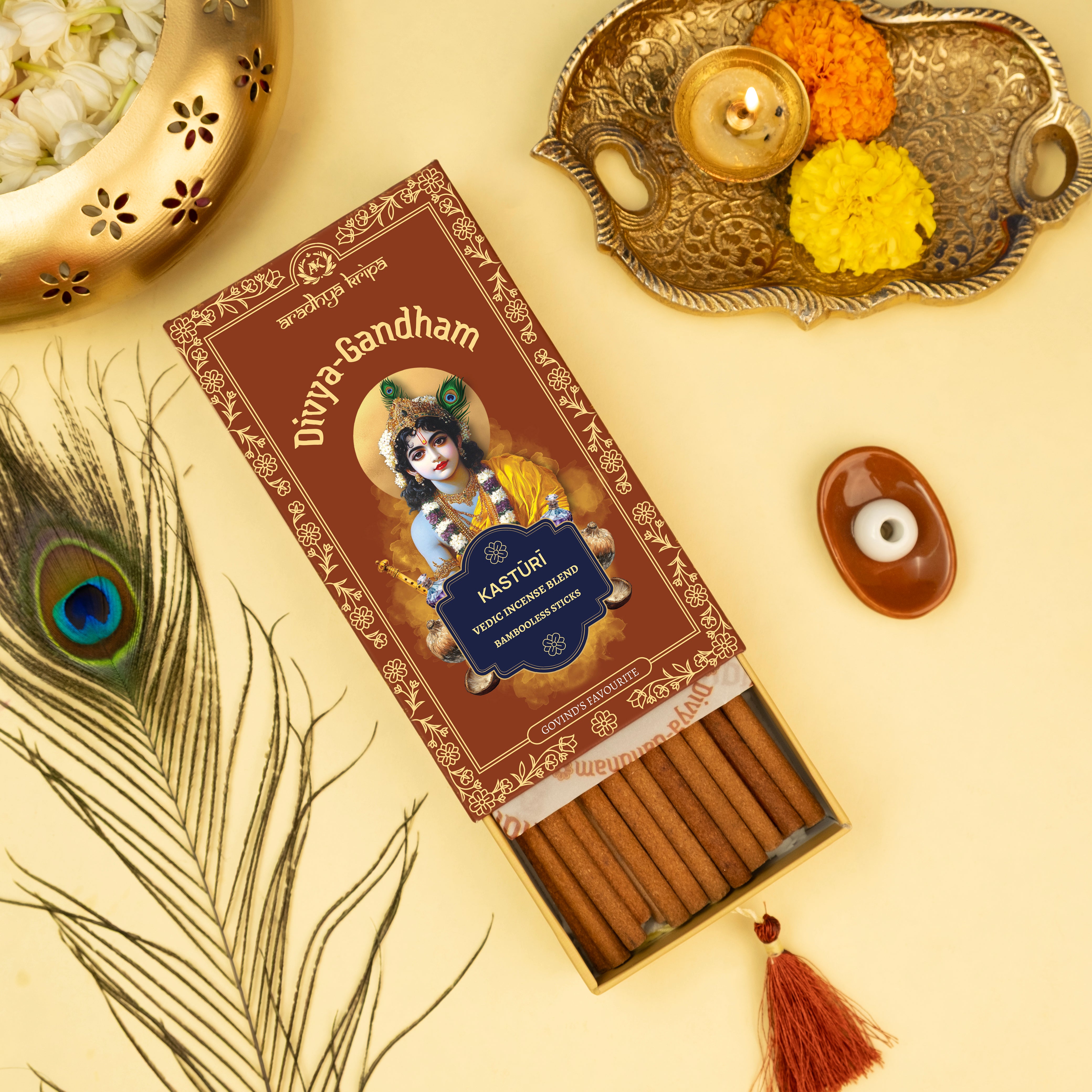 Vedic Incense (Dhoop) Sticks -  Kasturi | Musk