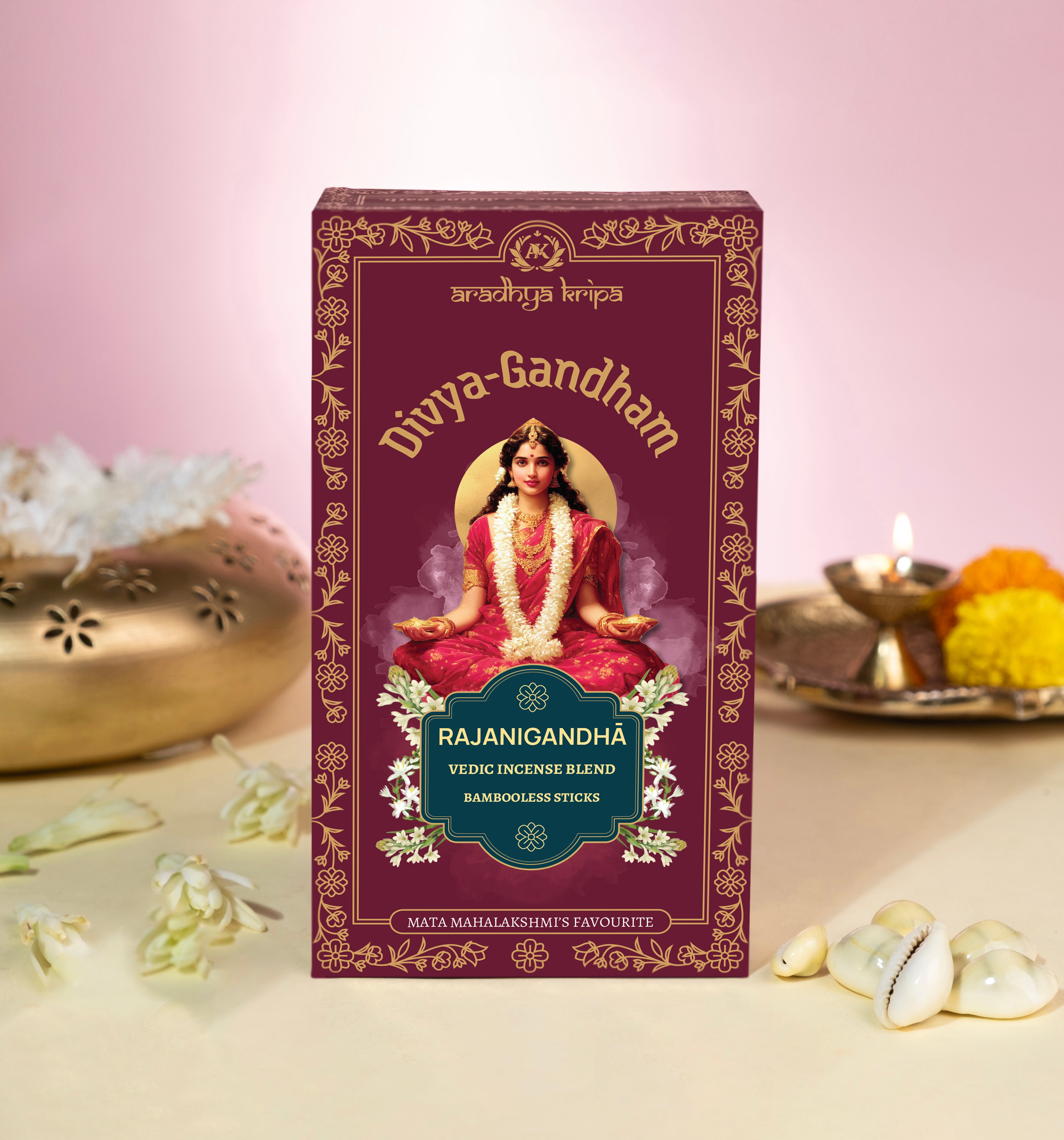 Vedic Incense (Dhoop) Sticks -  Rajanigandha | Tuberose