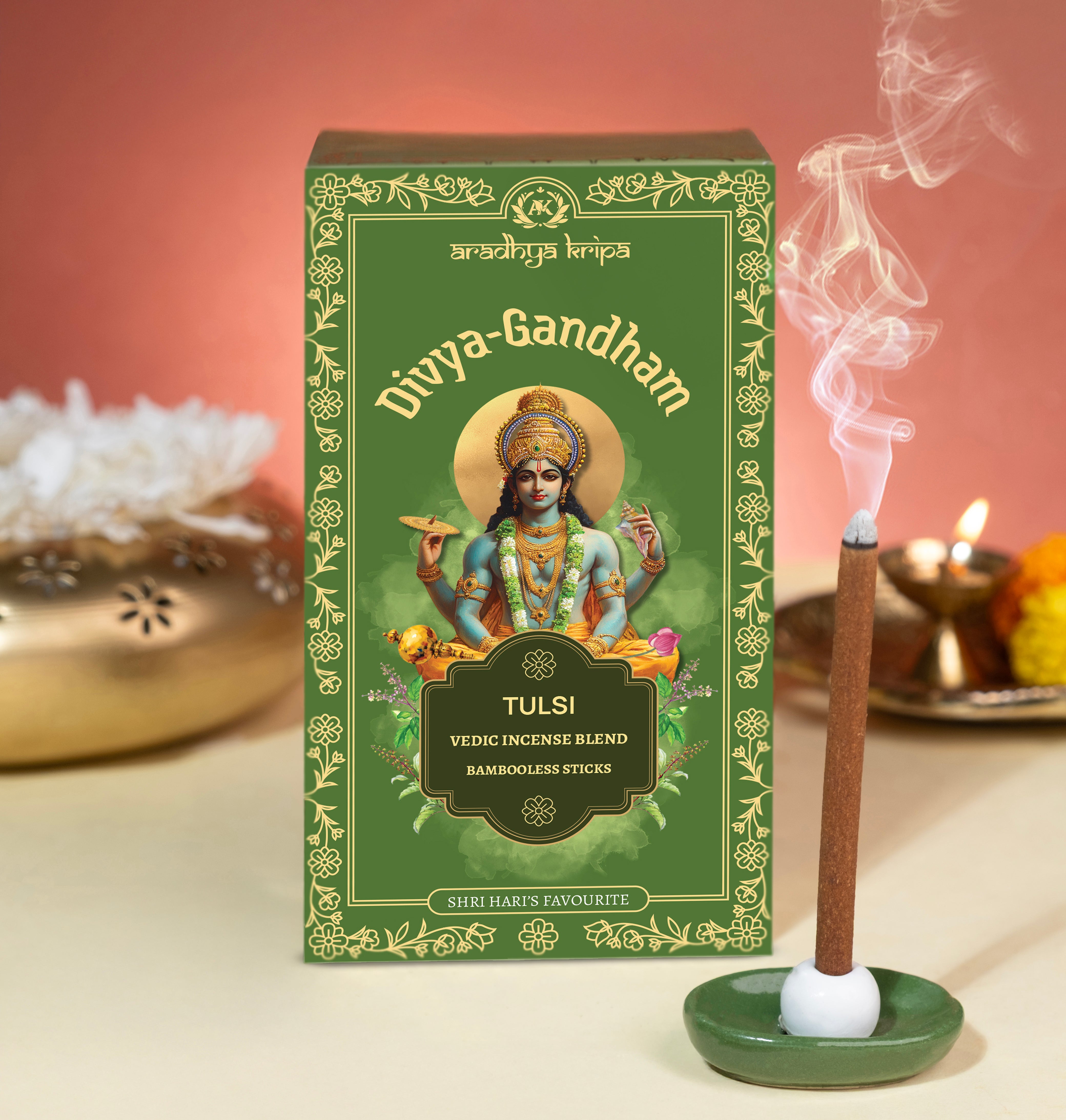Vedic Incense (Dhoop) Sticks -  Tulsi | Holy Basil