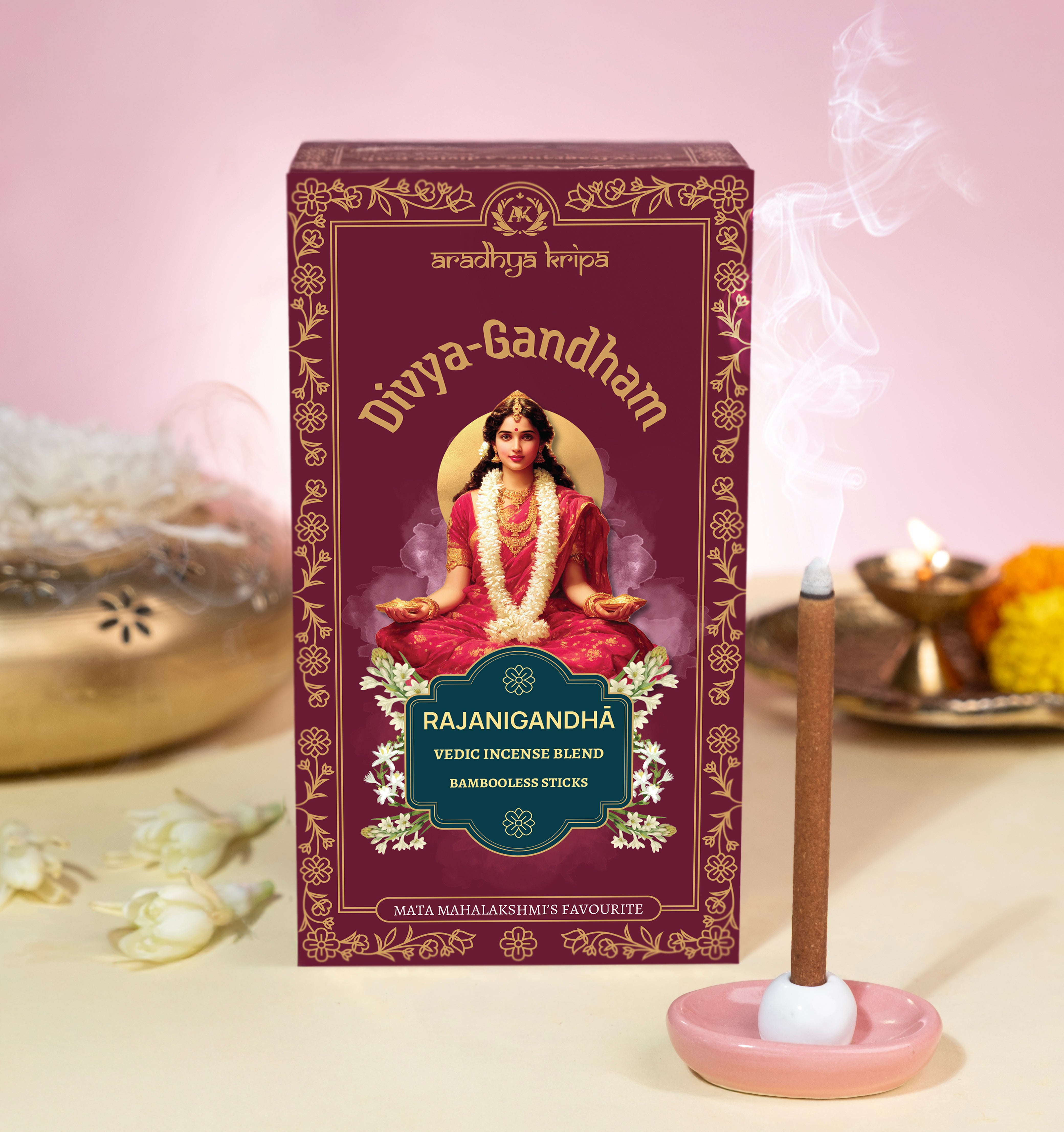 Vedic Incense (Dhoop) Sticks -  Rajanigandha | Tuberose