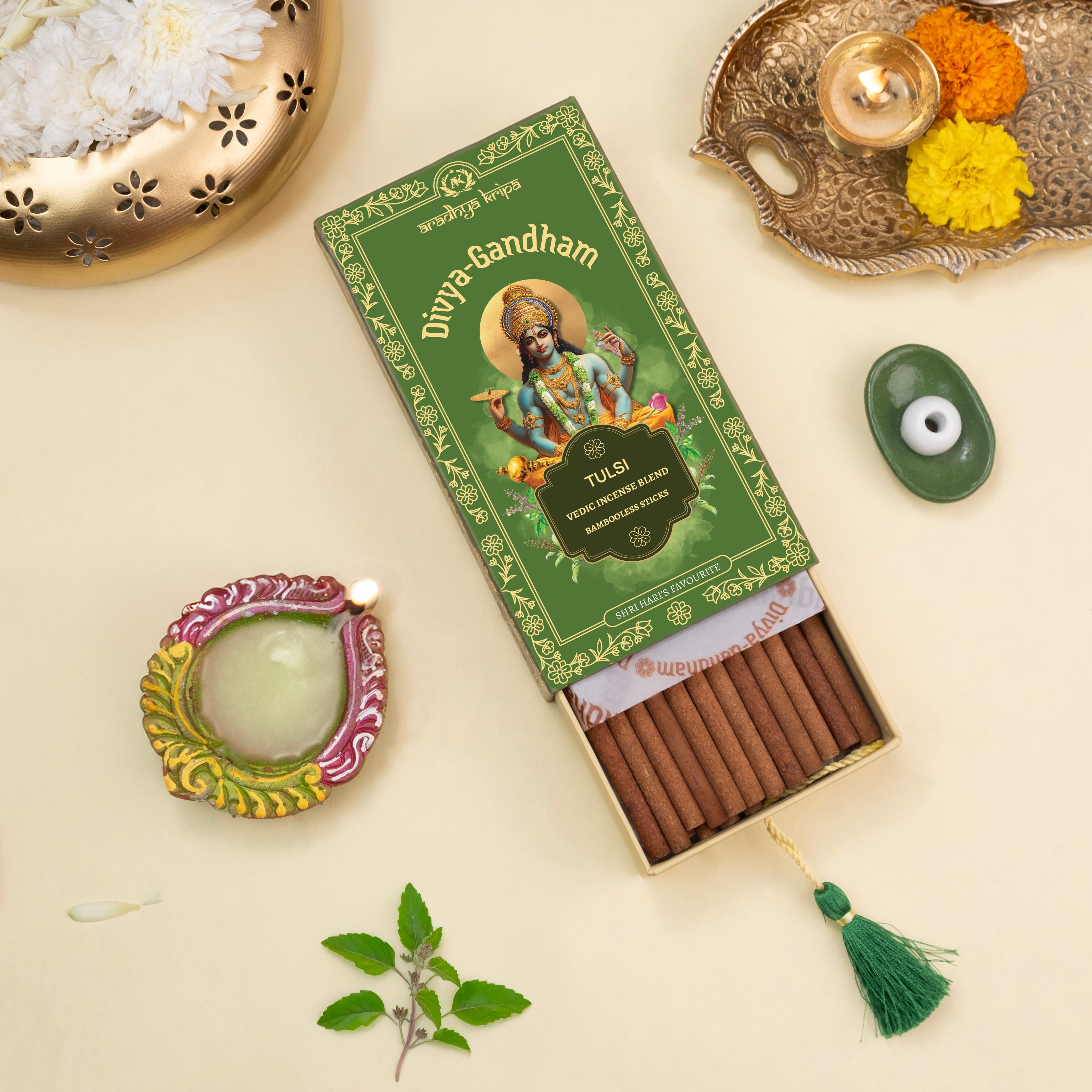 Vedic Incense (Dhoop) Sticks -  Tulsi | Holy Basil