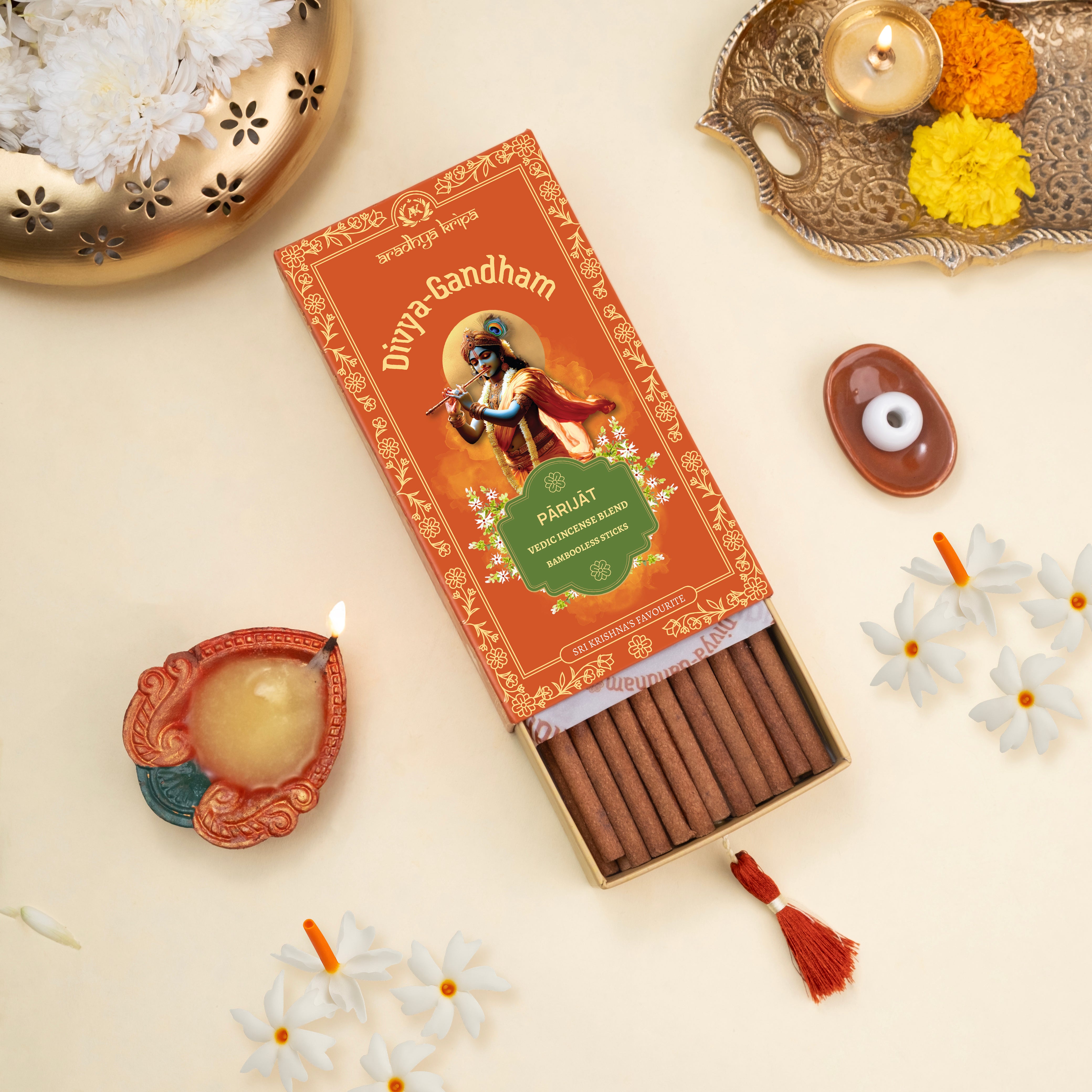 Vedic Incense (Dhoop) Sticks -  Parijat | Harsingar