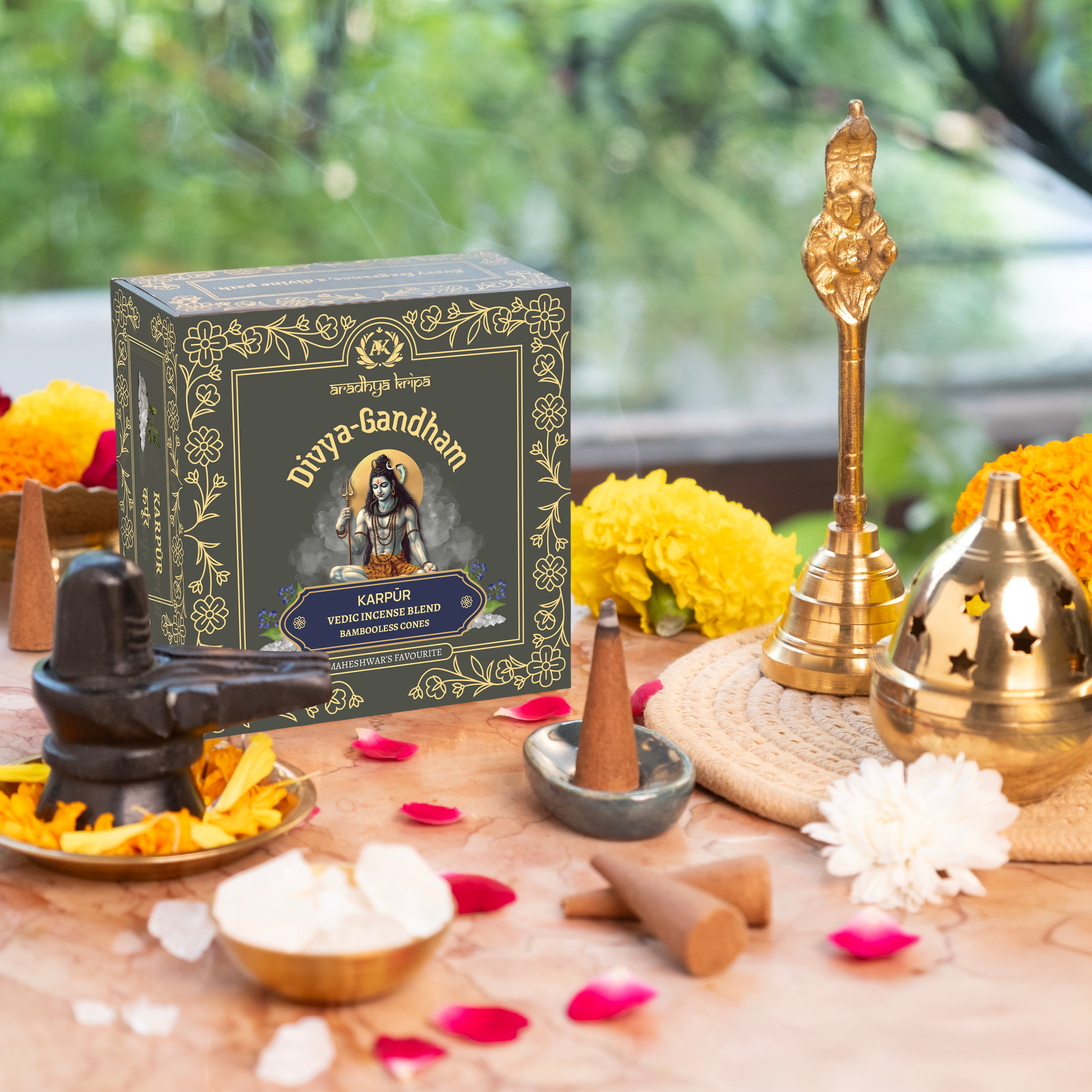 Vedic Incense (Dhoop) Cones -  Karpoor | Camphor