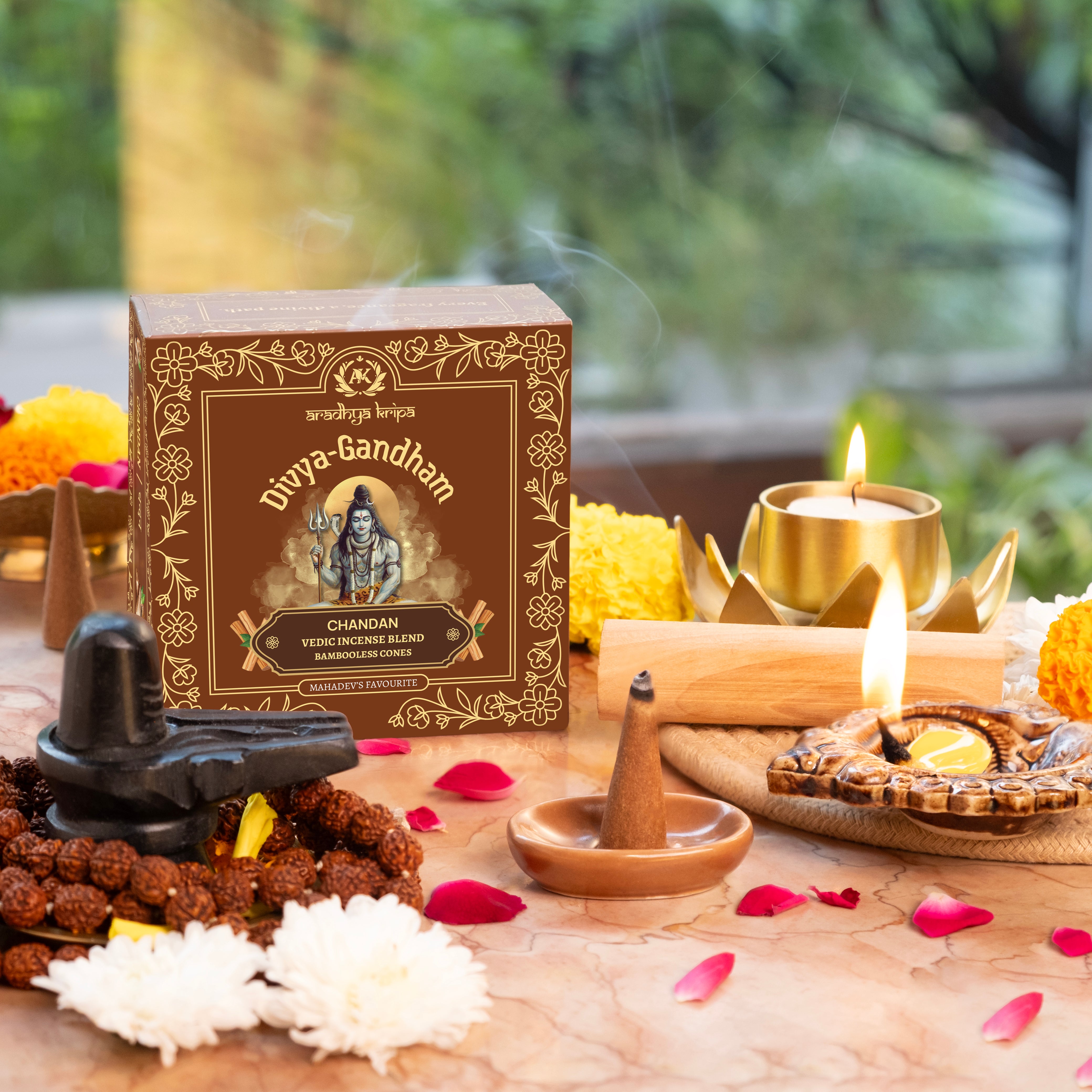 Vedic Incense (Dhoop) Cones - Chandan | Sandalwood