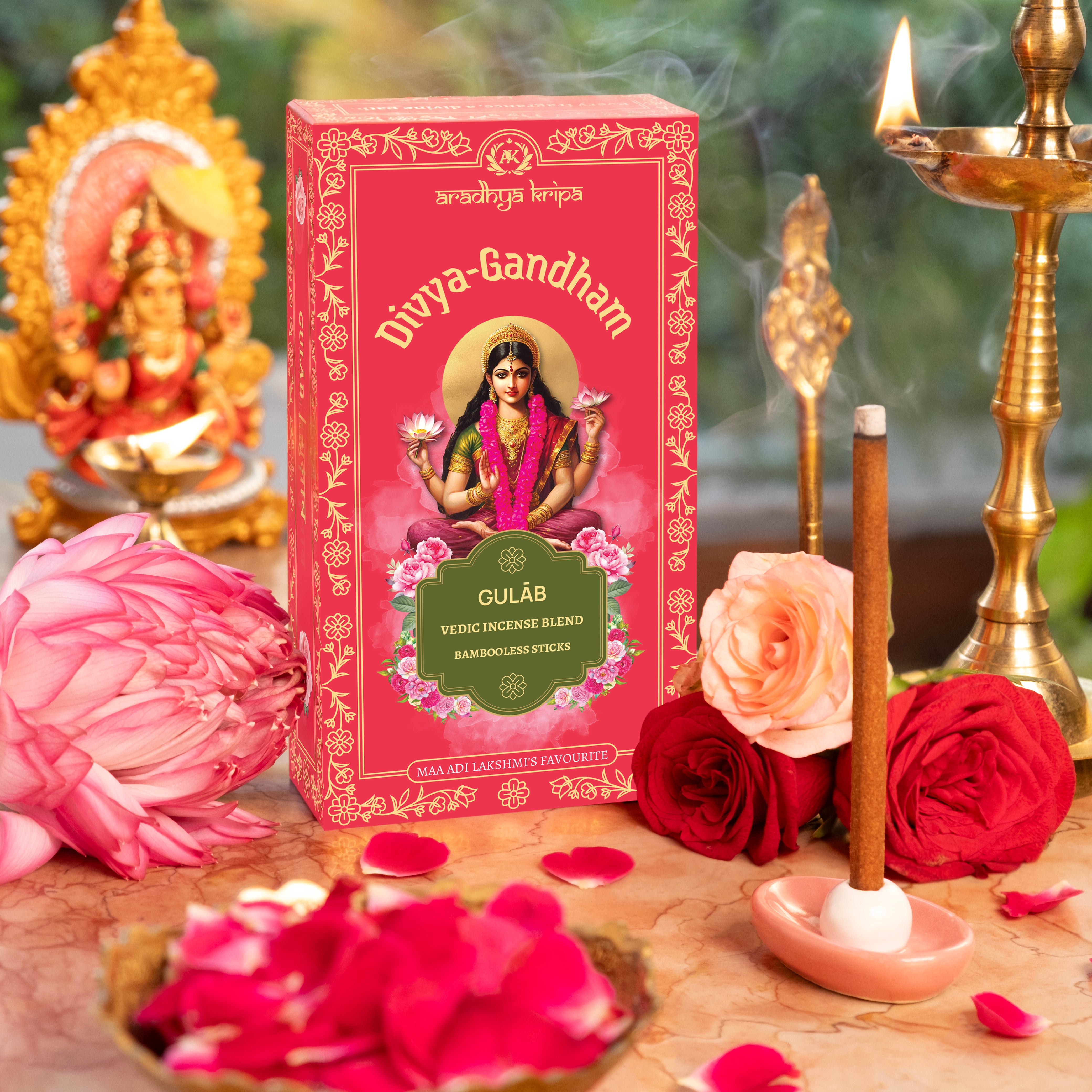 Vedic Incense (Dhoop) Sticks -  Gulab | Rose