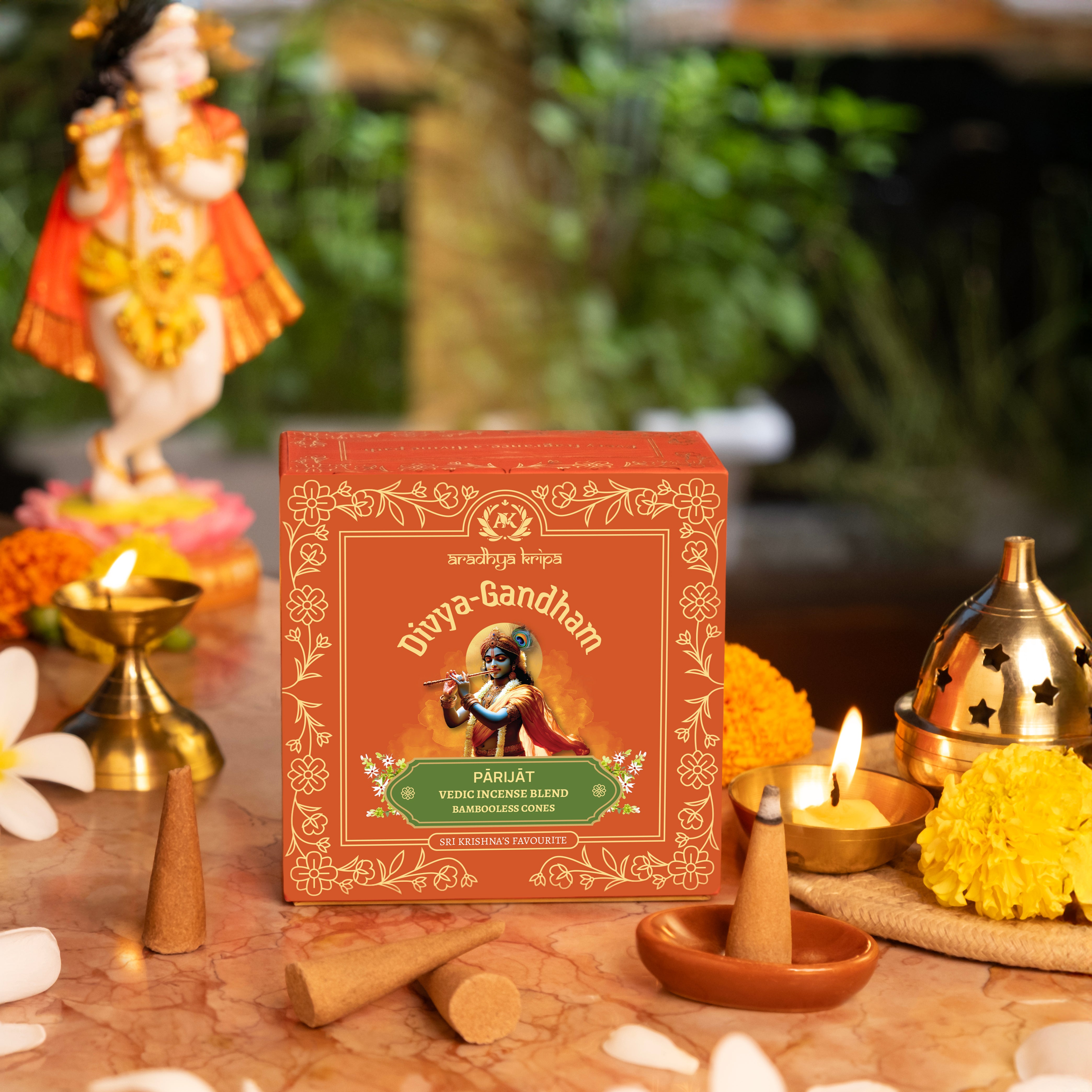 Vedic Incense (Dhoop) Cones -  Parijat | Harsingar